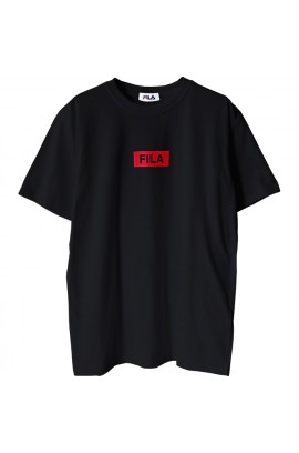 FILA Red Logo Tee - Black